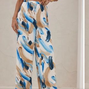 Perla Blue watercolor pants